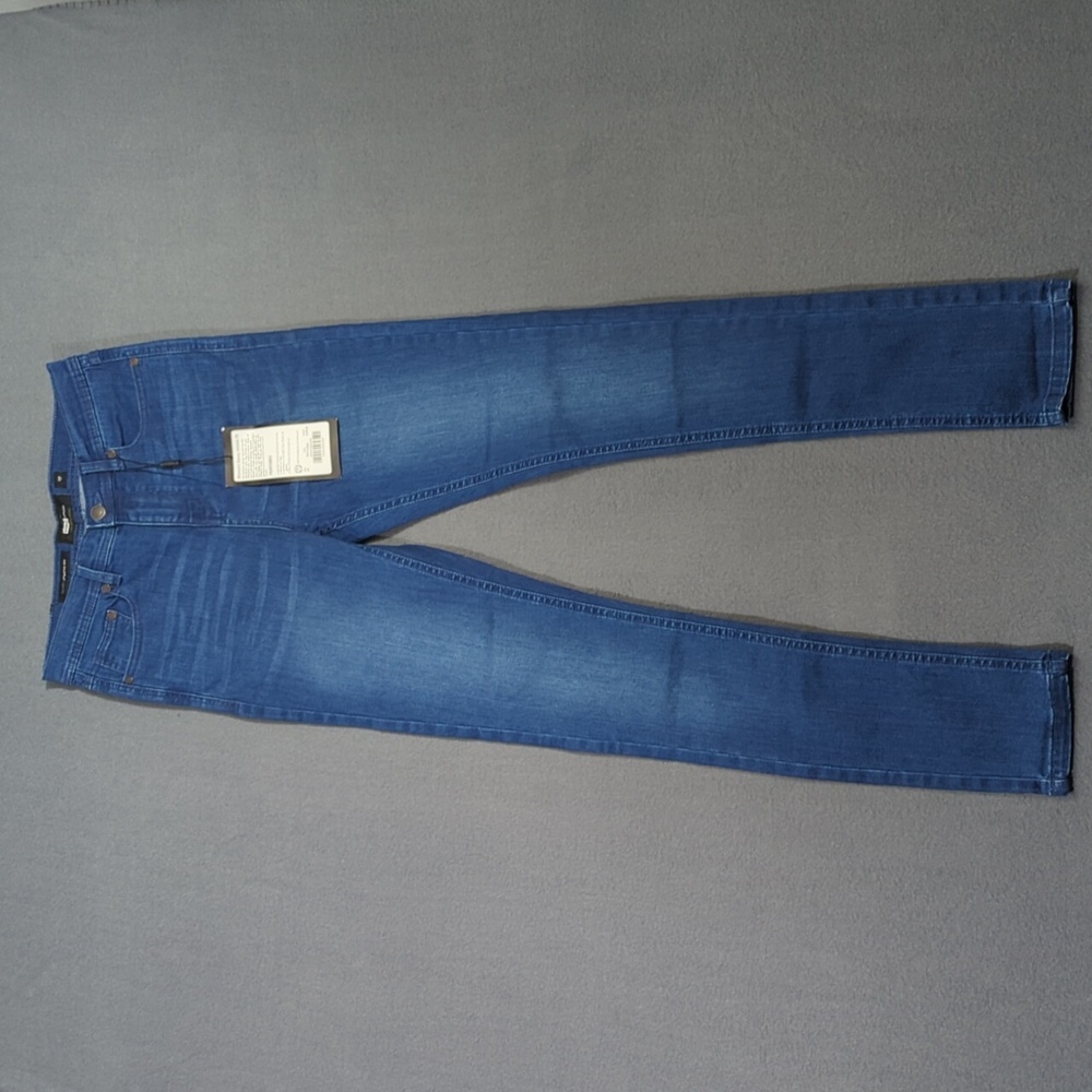 Barbell Apparel Jeans Women's 28 Blue Skinny Athletic Fit Dark Indigo Denim NWT